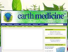 Tablet Screenshot of earthmedicine.com